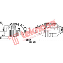 Toy Corolla 96-02 Baby Camry Lh Toyota Corolla 1991-2002 4Afe 2Nzfe 4Age 3Zzfe 4Efe 2E Dto220 CV Joint Teknosa
