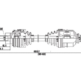 OPTIMA Front Driveshaft Complete - SKU DTO220 - SpareMe