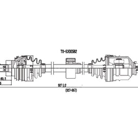 OPTIMA Front Driveshaft Complete - SKU DTO221 - SpareMe