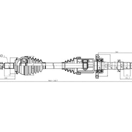 OPTIMA Front Driveshaft Complete - SKU DTO225 - SpareMe