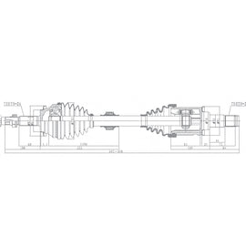 OPTIMA Front Driveshaft Complete - SKU DTO226 - SpareMe
