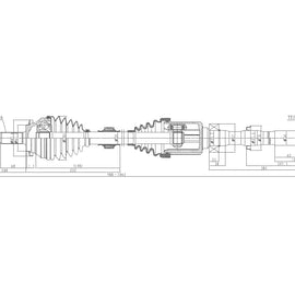 OPTIMA Front Driveshaft Complete - SKU DTO227 - SpareMe