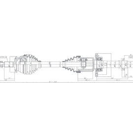 OPTIMA Front Driveshaft Complete - SKU DTO229 - SpareMe