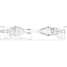 OPTIMA Front Driveshaft Complete - SKU DTO230 - SpareMe