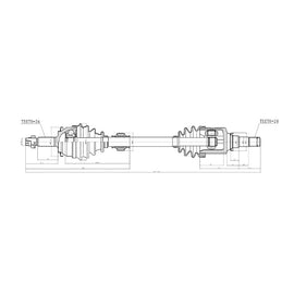 OPTIMA Front Driveshaft Complete - SKU DTO234 - SpareMe