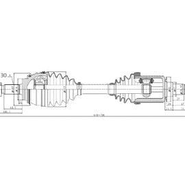 OPTIMA Front Driveshaft Complete - SKU DTO683 - SpareMe
