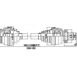OPTIMA Front Driveshaft Complete - SKU DVO121 - SpareMe