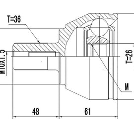 OPTIMA Front Outer Cv Joint - SKU FD3002 - SpareMe