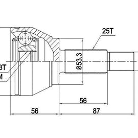 FORD Fiesta - Front Outer Cv Joint | OPTIMA | FD3007