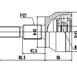 OPTIMA Front Outer Cv Joint - SKU FD3008 - SpareMe