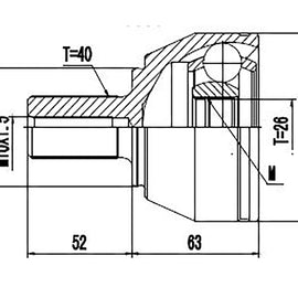 OPTIMA Front Outer Cv Joint - SKU FD3013 - SpareMe