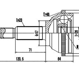 OPTIMA Front Outer Cv Joint - SKU FD3014A - SpareMe