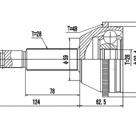 OPTIMA Front Outer Cv Joint - SKU FD3015A - SpareMe