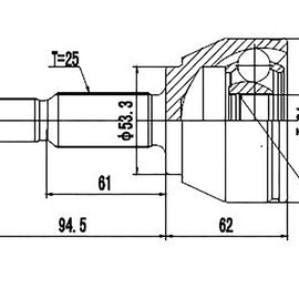 OPTIMA Front Outer Cv Joint - SKU FD3018 - SpareMe