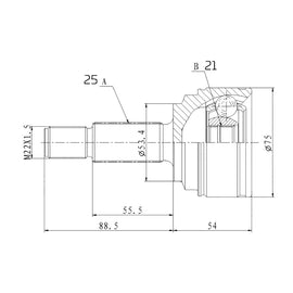OPTIMA Front Outer Cv Joint - SKU FD3035 - SpareMe