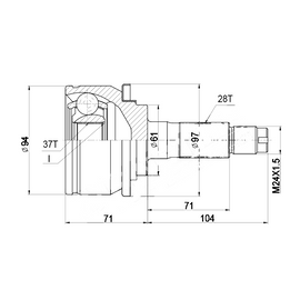 FORD Ranger - Front Outer Cv Joint | OPTIMA | FD3040