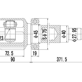 OPTIMA Front Inner Cv Joint - SKU FD4004 - SpareMe