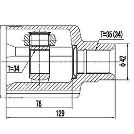 OPTIMA Front Inner Cv Joint - SKU FD4005 - SpareMe