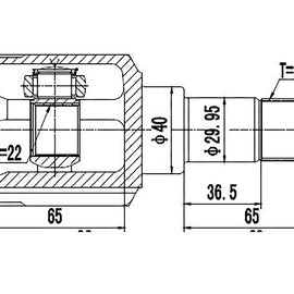 OPTIMA Front Inner Cv Joint - SKU FD4017 - SpareMe