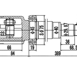OPTIMA Front Inner Cv Joint - SKU FD4018 - SpareMe