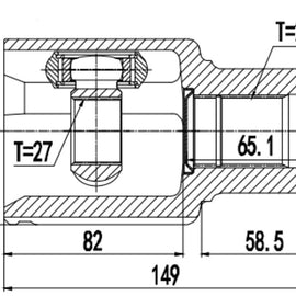 OPTIMA Front Inner Cv Joint - SKU FD4020 - SpareMe