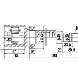 OPTIMA Position Inner Cv Joint - SKU FD4025 - SpareMe
