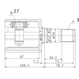 OPTIMA Front Inner Cv Joint - SKU FD4030 - SpareMe
