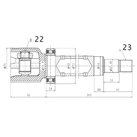 OPTIMA Front Inner Cv Joint - SKU FD4037 - SpareMe