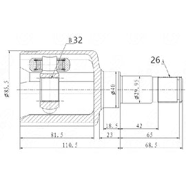 OPTIMA Front Inner Cv Joint - SKU FD4039 - SpareMe