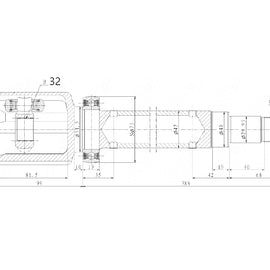 OPTIMA Front Inner Cv Joint - SKU FD4040 - SpareMe