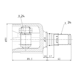 OPTIMA Front Inner Cv Joint - SKU FD4046 - SpareMe