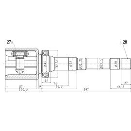 OPTIMA Front Inner Cv Joint - SKU FD4047 - SpareMe