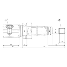 OPTIMA Front Inner Cv Joint - SKU FD4050 - SpareMe