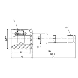 OPTIMA Front Inner Cv Joint - SKU FD4059 - SpareMe