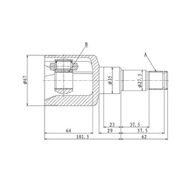OPTIMA Front Inner Cv Joint - SKU FD4060 - SpareMe