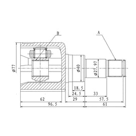 OPTIMA Front Inner Cv Joint - SKU FD4061 - SpareMe