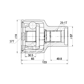OPTIMA Front Inner Cv Joint - SKU FD4064 - SpareMe