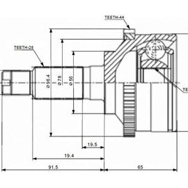 MAZDA 626 - Front Outer Cv Joint | OPTIMA | FD5010A