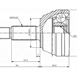 OPTIMA Front Outer Cv Joint - SKU FD5014 - SpareMe