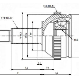 OPTIMA Front Outer Cv Joint - SKU FD5022A - SpareMe