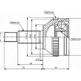 OPTIMA Front Outer Cv Joint - SKU FD5715A - SpareMe