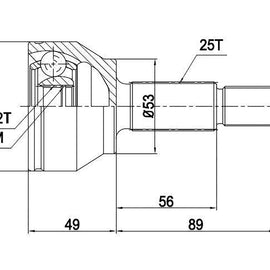 OPTIMA Front Outer Cv Joint - SKU FD5987 - SpareMe