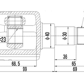 OPTIMA Front Inner Cv Joint - SKU FD6617 - SpareMe