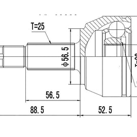 OPTIMA Front Outer Cv Joint - SKU FD7006 - SpareMe