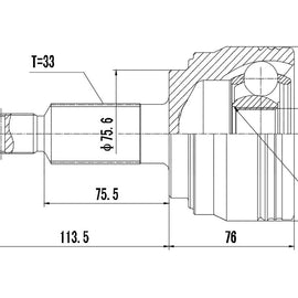 OPTIMA Front Outer Cv Joint - SKU FD7009 - SpareMe
