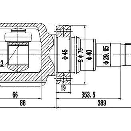 OPTIMA Front Inner Cv Joint - SKU FD8627 - SpareMe