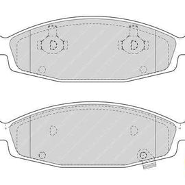 Brake Pads Front Jeep Grand Cherokee (1999-2005) (FERODO FDB1523) (SET LH & RH Wheel) Brake Pads FERODO