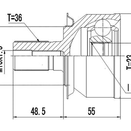 OPTIMA Front Outer Cv Joint - SKU FDN051 - SpareMe