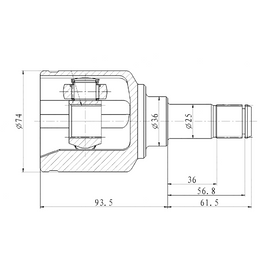 OPTIMA Front Inner Cv Joint - SKU FI8005 - SpareMe