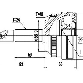 GEELY CK I - Front Outer Cv Joint | OPTIMA | GE3002A